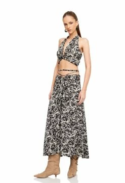 Lioness US Shopify CIPRIANI SKIRT - ABSTRACT ROSE -Lioness Sales Shop LT88 821 LB88 565 1 ABSTRACT ROSE 7