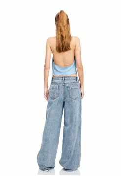 Lioness US Shopify SAN ANTONIA TOP - POWDER BLUE -Lioness Sales Shop LT88 824 POWDER BLUE LB88 570 1 FADED DENIM 10