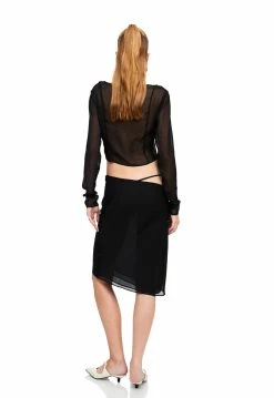 Lioness US Shopify SAN CARLOS TIE TOP - PITCH -Lioness Sales Shop LT88 825 1 LB88 571 PITCH 9