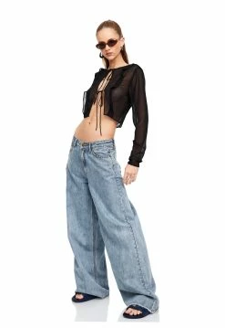 Lioness US Shopify EIVISSA BAGGY JEAN - FADED DENIM -Lioness Sales Shop LT88 825 1 PITCH LB88 570 1 FADED DENIM 7