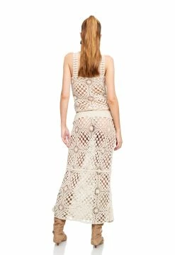 Lioness US Shopify ATZARÓ CROCHET CORSET - ALMOND -Lioness Sales Shop LT88 829 LB88 564 ALMOND 9