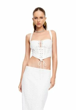 Alternative view of Lioness US Shopify CUATRO CORSET - WHITE