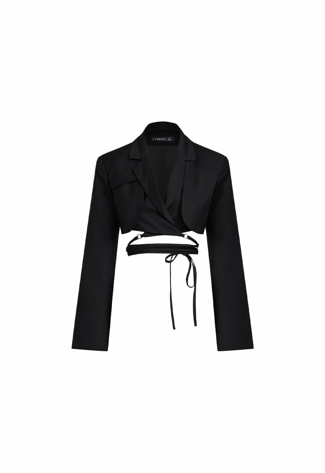 Lioness US Shopify MIAMI VICE CROP JACKET - BLACK 1 Lioness US Shopify MIAMI VICE CROP JACKET - BLACK