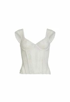Lioness US Shopify SOME LIKE IT HOT LACE CORSET - GHOST WHITE -Lioness Sales Shop SOME LIKE IT HOT LACE CORSET WHITE 1