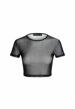 Lioness US Shopify TRUE ROMANCE CROP - BLACK